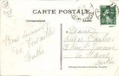 VINTAGE POSTCARD Versailles Basin of Neptune