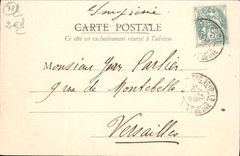 VINTAGE POSTCARD Versailles Park of Large Trianon the house of the music