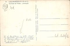 POSTAL Martigues de la VENDIMIA una esquina de Venecia