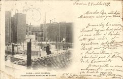 VINTAGE POSTCARD Customs Paris Strong Chabrol Jules Guerin assembling his guard Chart 1899