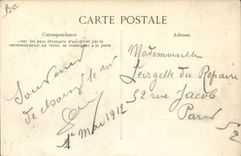 VINTAGE POSTCARD Fine of a terror Tragedy of Choisy the King the attack