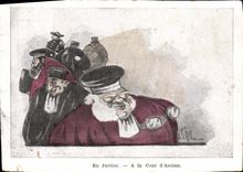 VINTAGE POSTCARD In justice At the Court of Assizes