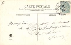 CPA la pierre des bavardes Chatiment en usage a Orleans 