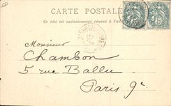 VINTAGE POSTCARD Alpinisme Cauterets the company of the guides has horse TOP