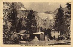 VINTAGE POSTCARD Massive Alpinism of Pelvoux Cezanne Refuge