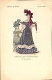 CPA Mode Coiffe Femme Journal des demoiselles Rue Drouot Annee 1824 
