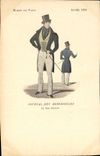 CPA Mode Coiffe Femme Journal des demoiselles Rue Drouot Annee 1833