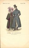CPA Mode Coiffe Femme Journal des demoiselles Rue Drouot Annee 1840
