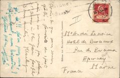 CARTE PHOTO Patinage Patins a glace Femme