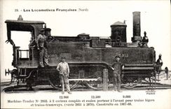 VINTAGE POSTCARD Train Engine Machine Tender 2952