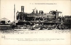 CPA Train Locomotive Machine 230 042 a vapeur saturee 
