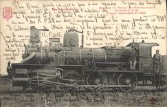 CPA Train Locomotive Machine de trains de marchandises