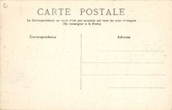 VINTAGE POSTCARD Train Engine Machine has bogie known as Ravachoi Service of suburbs