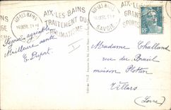 VINTAGE POSTCARD Sailing Boat sailing ships on the lake of Le Bourget