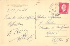 CPA Bateau Voilier Sainte Maxime sur mer Un coin du port Bateaux