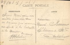 CPA Militaria Drapeau du 1er bataillon du 87eme regiment d'infanterie de reserve 