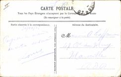 CPA Militaria Drapeau 6eme Chasseurs a pied alpins 