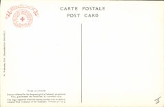 VINTAGE POSTCARD Militaria Museum of the official army Given of the flags taken to the enemy in general Niox