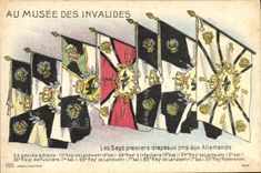 CPA Militaria Musee des Invalides Paris Drapeaux pris aux Allemands 