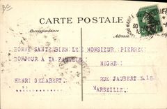 VINTAGE POSTCARD Warship Stork Submarine