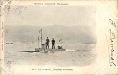 CPA Bateau de guerre Le Gymnote Torpilleur Sous-marin