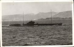 CPA Bateau de guerre Sous-marin Iris