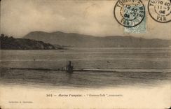 VINTAGE POSTCARD Warship Gustave Zede Underwater