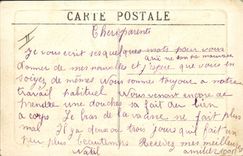 VINTAGE POSTCARD Warship Toulon Alose Submarine