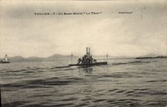 VINTAGE POSTCARD Underwater Warship the Tuna
