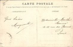 VINTAGE POSTCARD Cherbourg the Theater and fountain