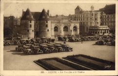 CPA Dieppe Les tourelles et le Theatre Automobile