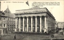 VINTAGE POSTCARD the municipal Theater Dijon