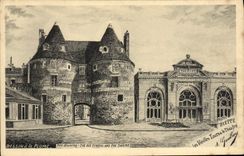 CPA Dieppe Les vieilles tours et le Theatre 