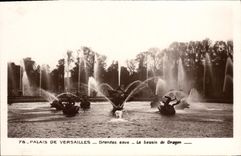 CPA Palais De Versailles Grandes Eaux le bassin du dragon