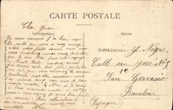 Puntos de Theoule de la POSTAL de la VENDIMIA y ruta de Arches De I' Aiguille Esterel de la cornisa del oro