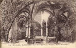VINTAGE POSTCARD Monastery De Interior Lerins Of the Old Holy Castle Honorat