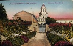 VINTAGE POSTCARD Islands De Holy Lerins Honorat Entered With the Monastery