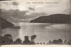 VINTAGE POSTCARD Dimension Of Azure Sunset