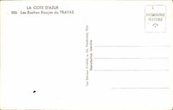 VINTAGE POSTCARD the Dimension Of Azure Red Rocks Of Trayas