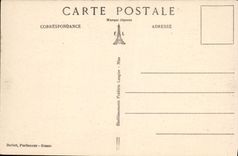 La POSTAL Gourdon de la VENDIMIA vista del camino de graso en parte inferior el llano y el llevar de los caminos tiene Niza