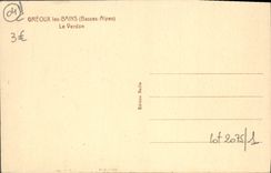 VINTAGE POSTCARD Greoux Les Bains the Verdon