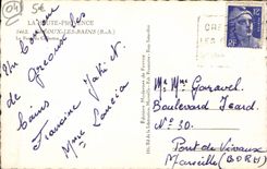 VINTAGE POSTCARD Greoux Les Bains the bridge of the collostre