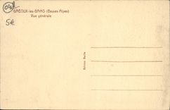 VINTAGE POSTCARD Greoux Les Bains View