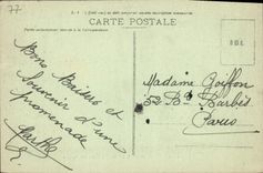 VINTAGE POSTCARD Palate De Fontainbleau Seen On the Floor