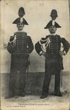 CPA Carabiniers italiens en grande tenue Police