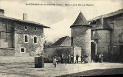 VINTAGE POSTCARD STT Etienne of St Geoirs House of the mother of Chuck