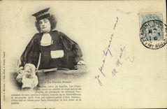 CPA La femme avocat
