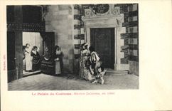CPA Mode Le palais du costume Marion Delorme en 1640