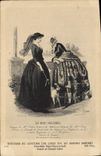 CPA Mode Costume parisien Histoire du costume de Louis XVI au Second Empire Deuxieme Republique Chien 