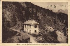 CPA Alpinisme Savoie Col du Telegraphe Le tunnel et le refuge 